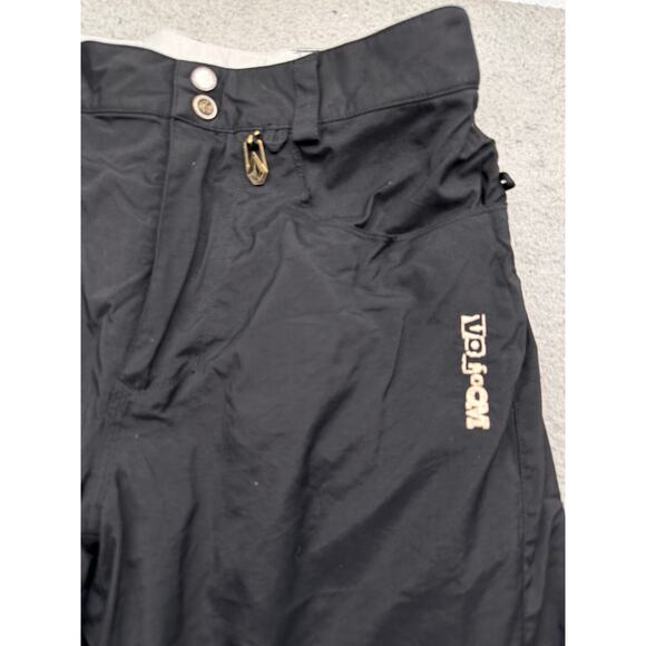 Volcom Nimbus Black Snowboarding Pants Mens Large Black White Pockets - Picture 12 of 16